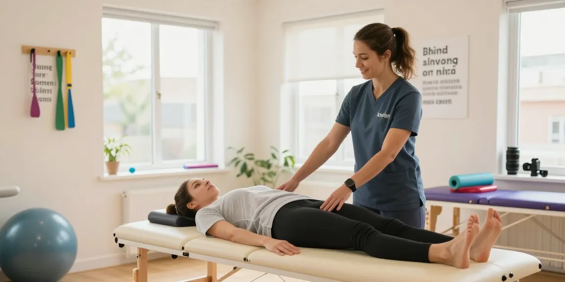 Best physiotherapist burlington assisting a patient in a bright clinic