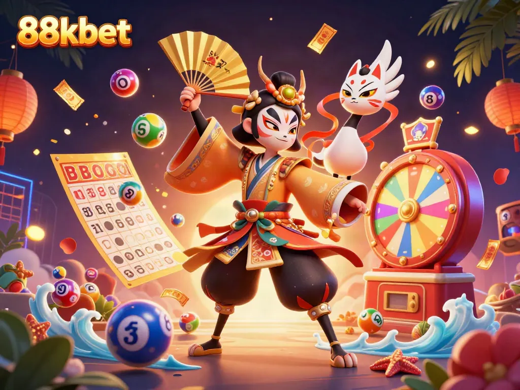 Experience thrilling gaming with 88kbet featuring vibrant lottery elements and dynamic visuals.